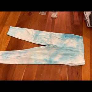 Blue Tie Dye Leggings